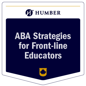 ABA strategires for front line educators badge