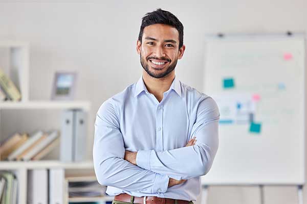person smiling