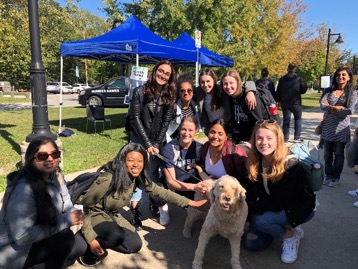 Students at Move for Mental Health Awareness Walk