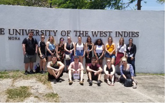 Students in Jamaica studying abroad