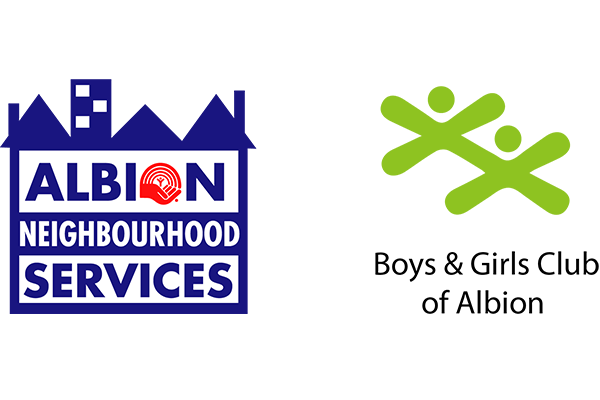Albion neighbourhood services and boys & girls club of Albion logo