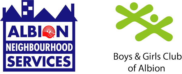 Albion neighbourhood services and boys & girls club of Albion logo