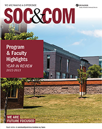 SOC&COM Magazine - program & faculty highlights year in review 2022 - 2023